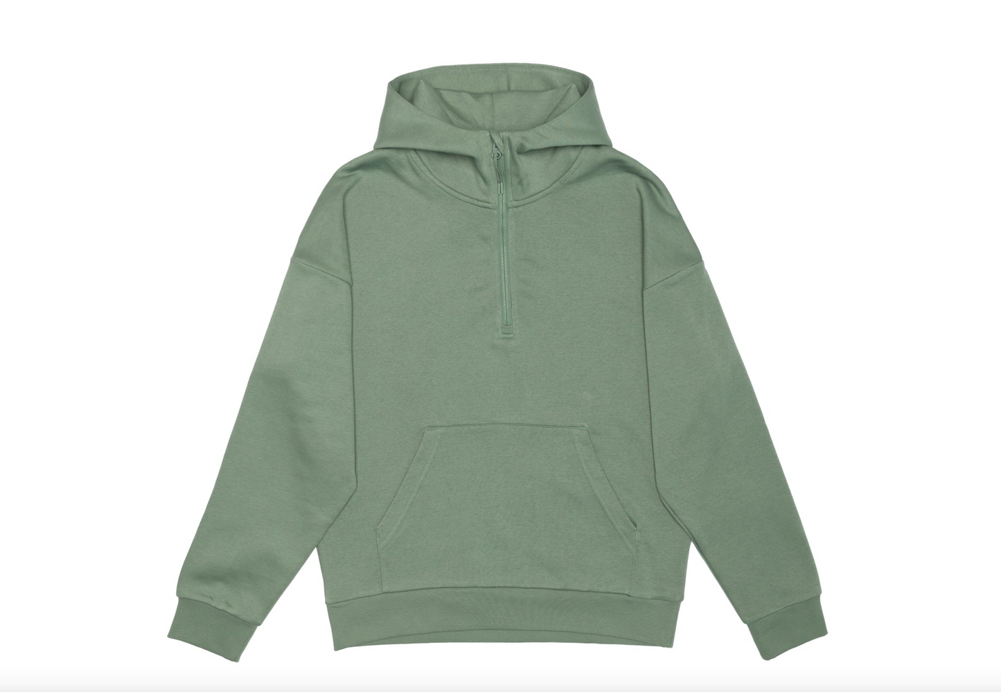 Unisex Drop Shoulder 1/2 Zip Hoodie - HERO-4220