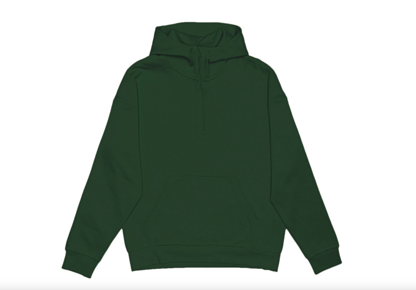 Unisex Drop Shoulder 1/2 Zip Hoodie - HERO-4220