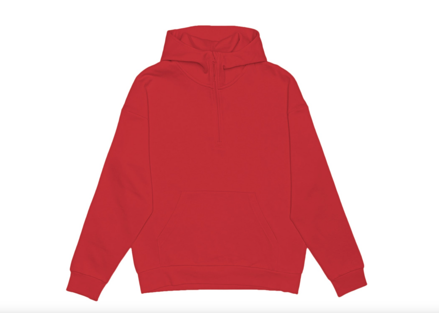 Unisex Drop Shoulder 1/2 Zip Hoodie - HERO-4220