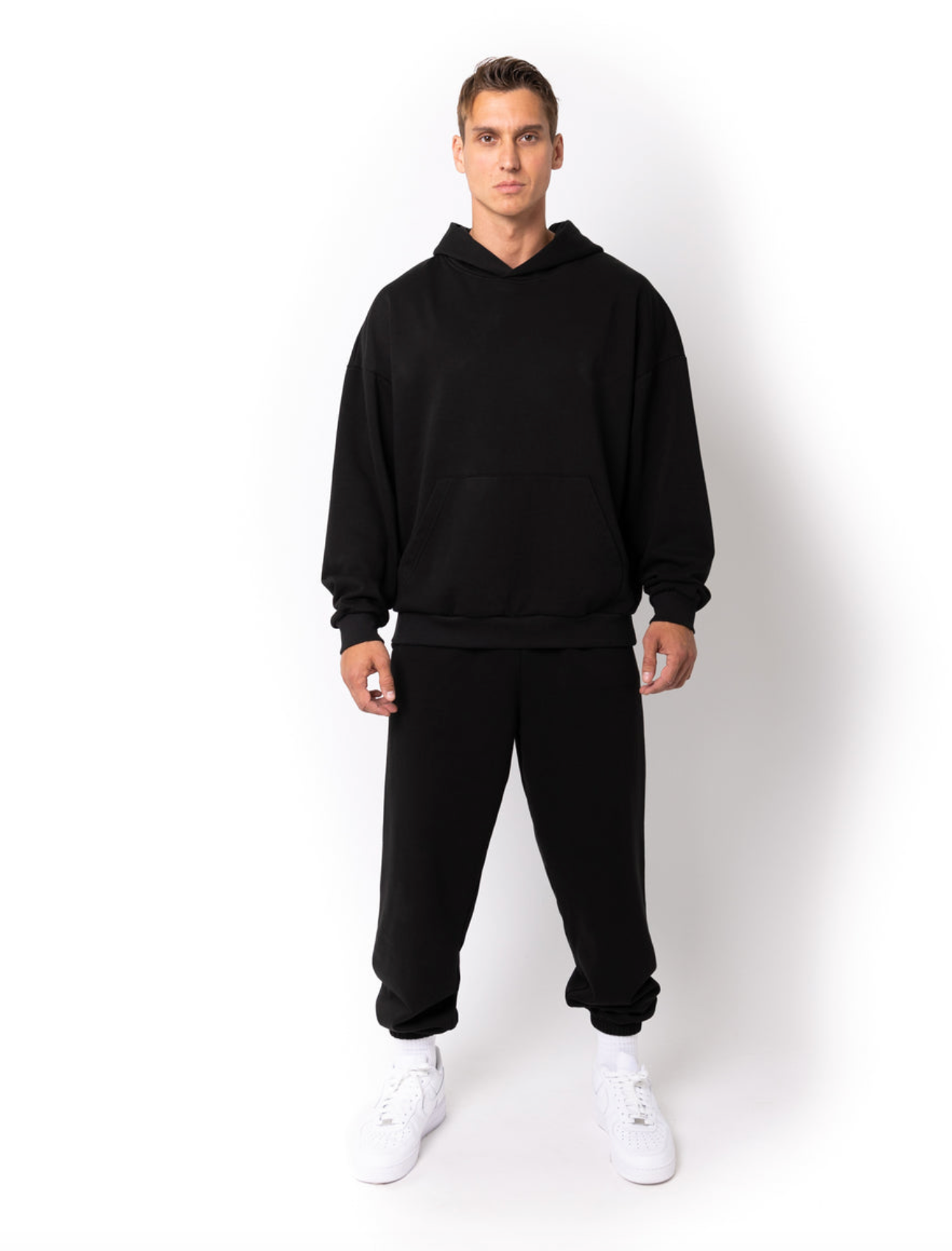 Unisex Drop Shoulder Pullover Hoodie - HERO-2120