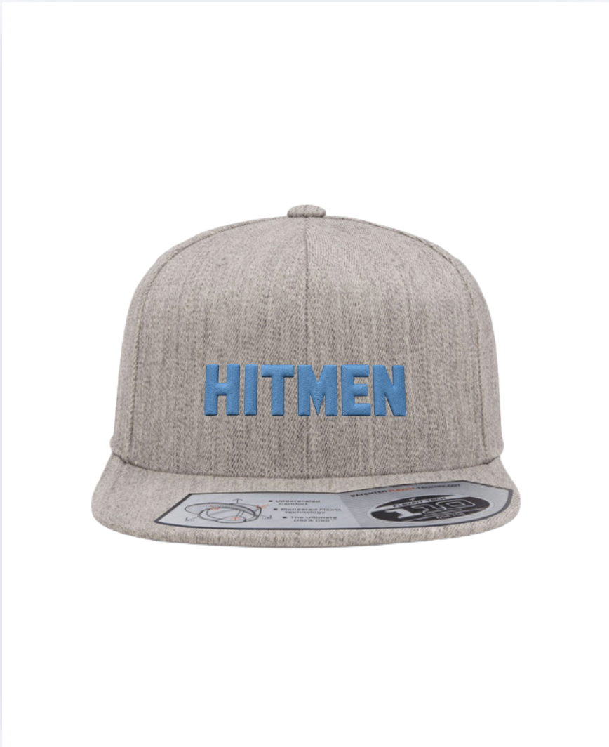 Premium Hitmen Text Flat Brim Cap