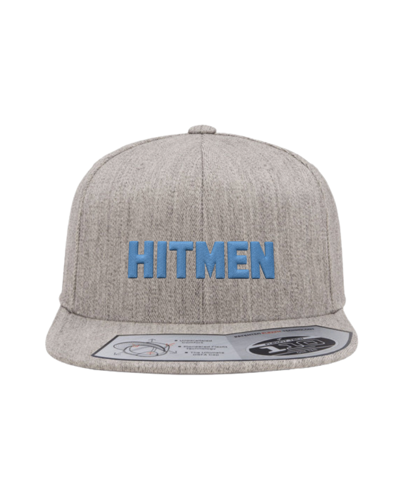 Premium Hitmen Text Flat Brim Cap