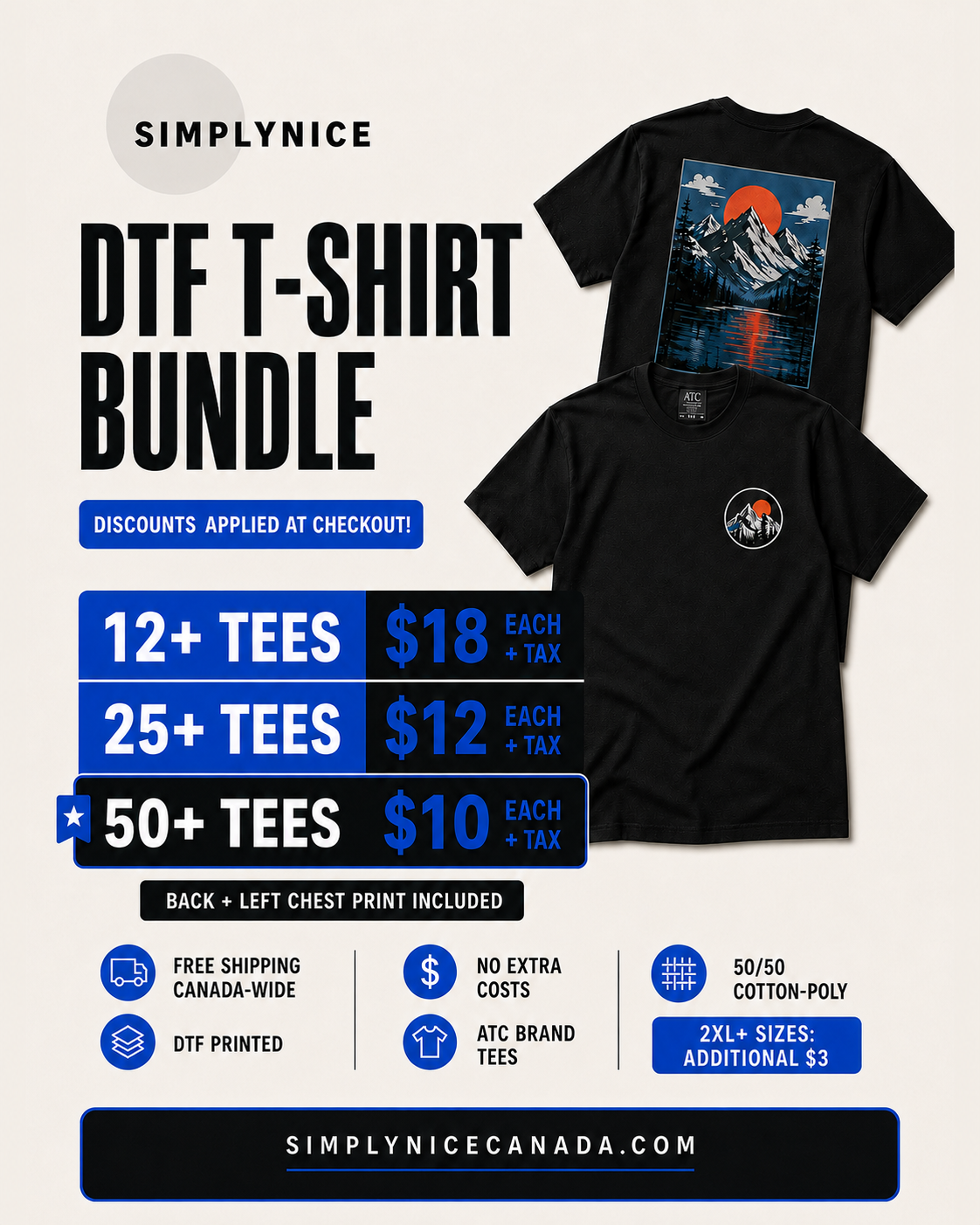 DTF PRINT T-SHIRT BUNDLE