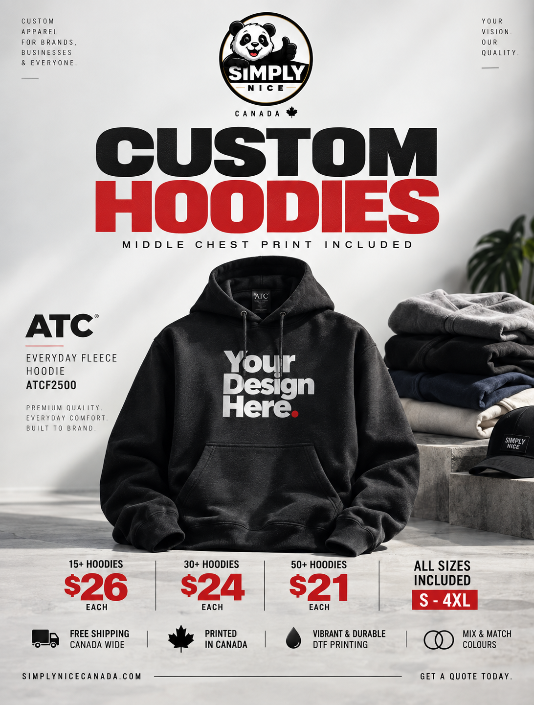 DTF PRINT HOODIE BUNDLE