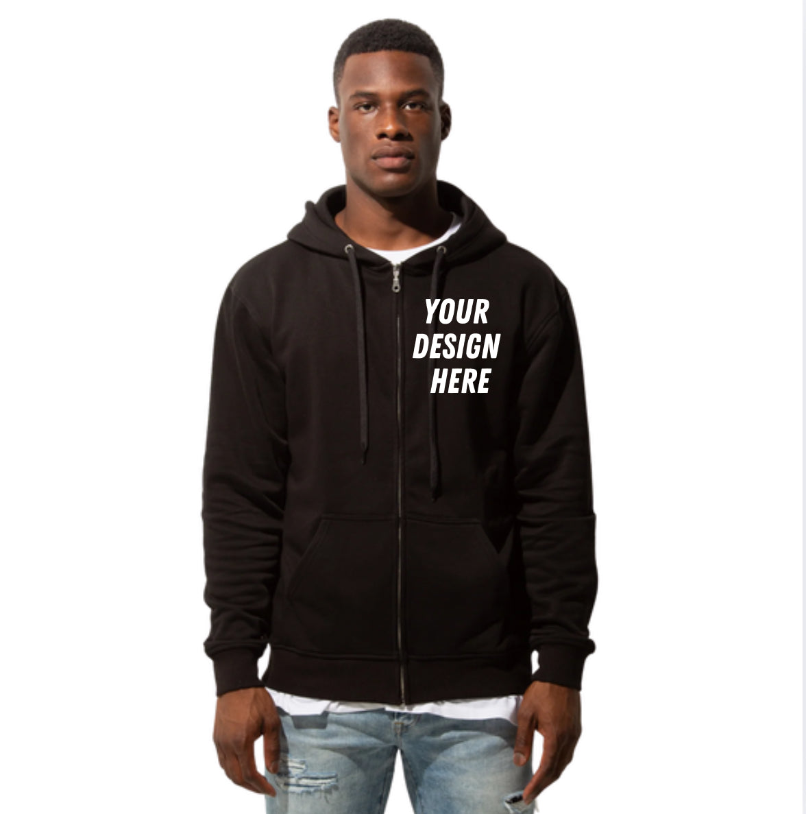 Unisex Full Zip Hoodie - HERO-3020