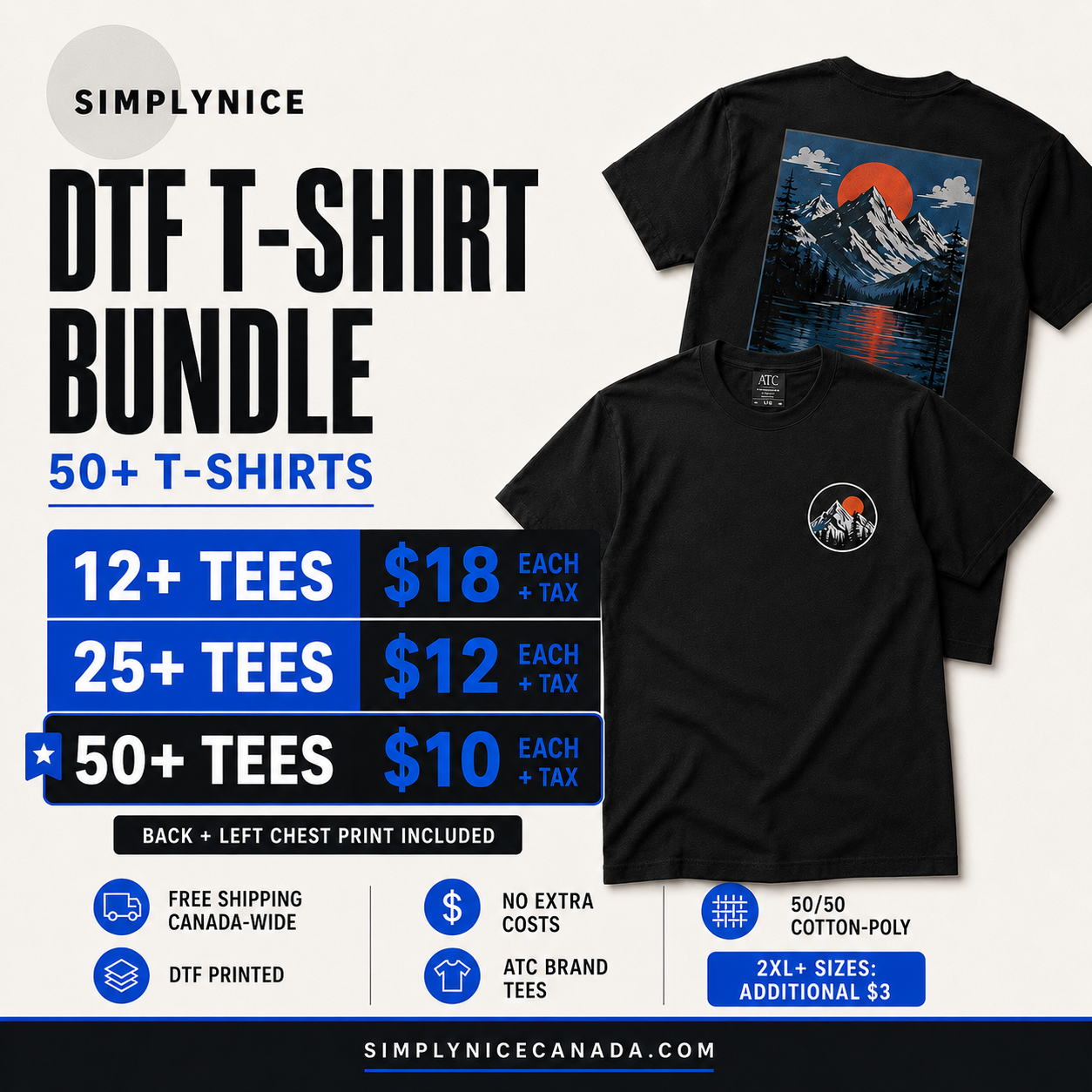 DTF Print T-Shirt Bundle