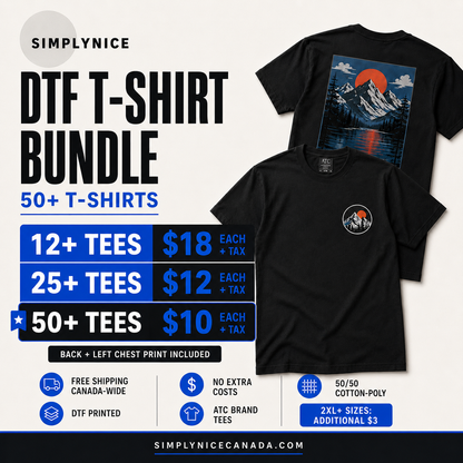 DTF Print T-Shirt Bundle