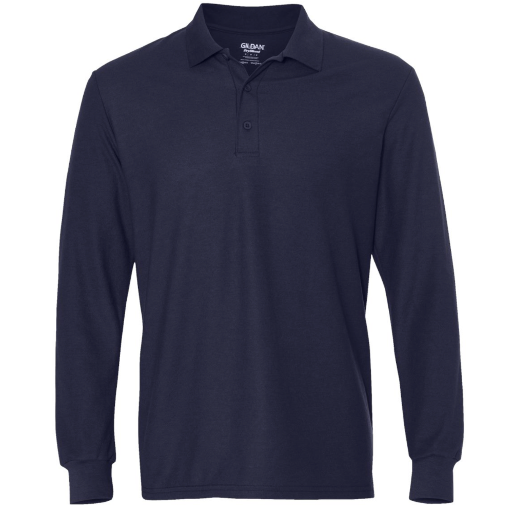 DryBlend® Double Piqué Long Sleeve Polo - 72900