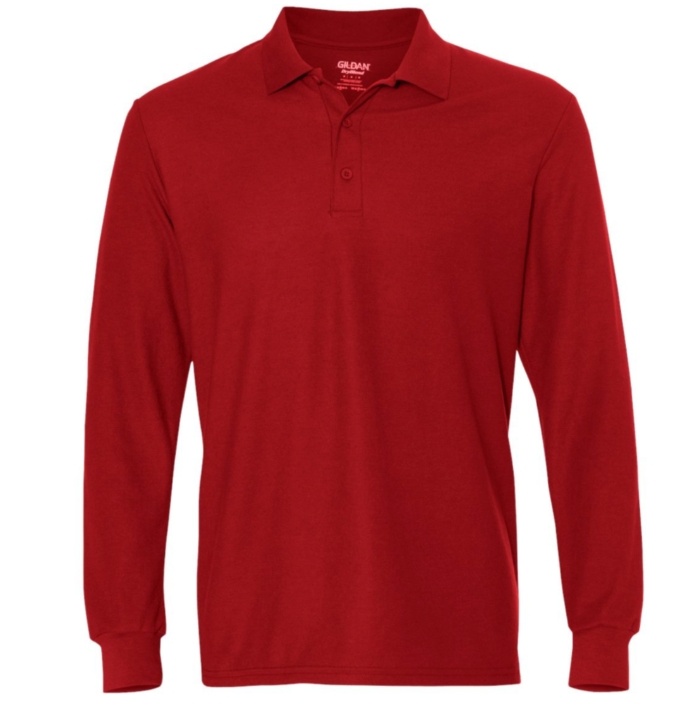 DryBlend® Double Piqué Long Sleeve Polo - 72900