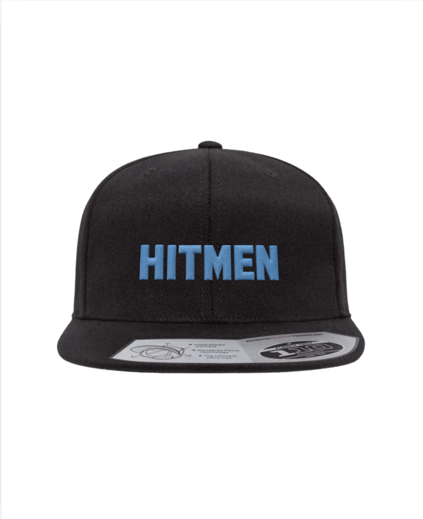 Premium Hitmen Text Flat Brim Cap