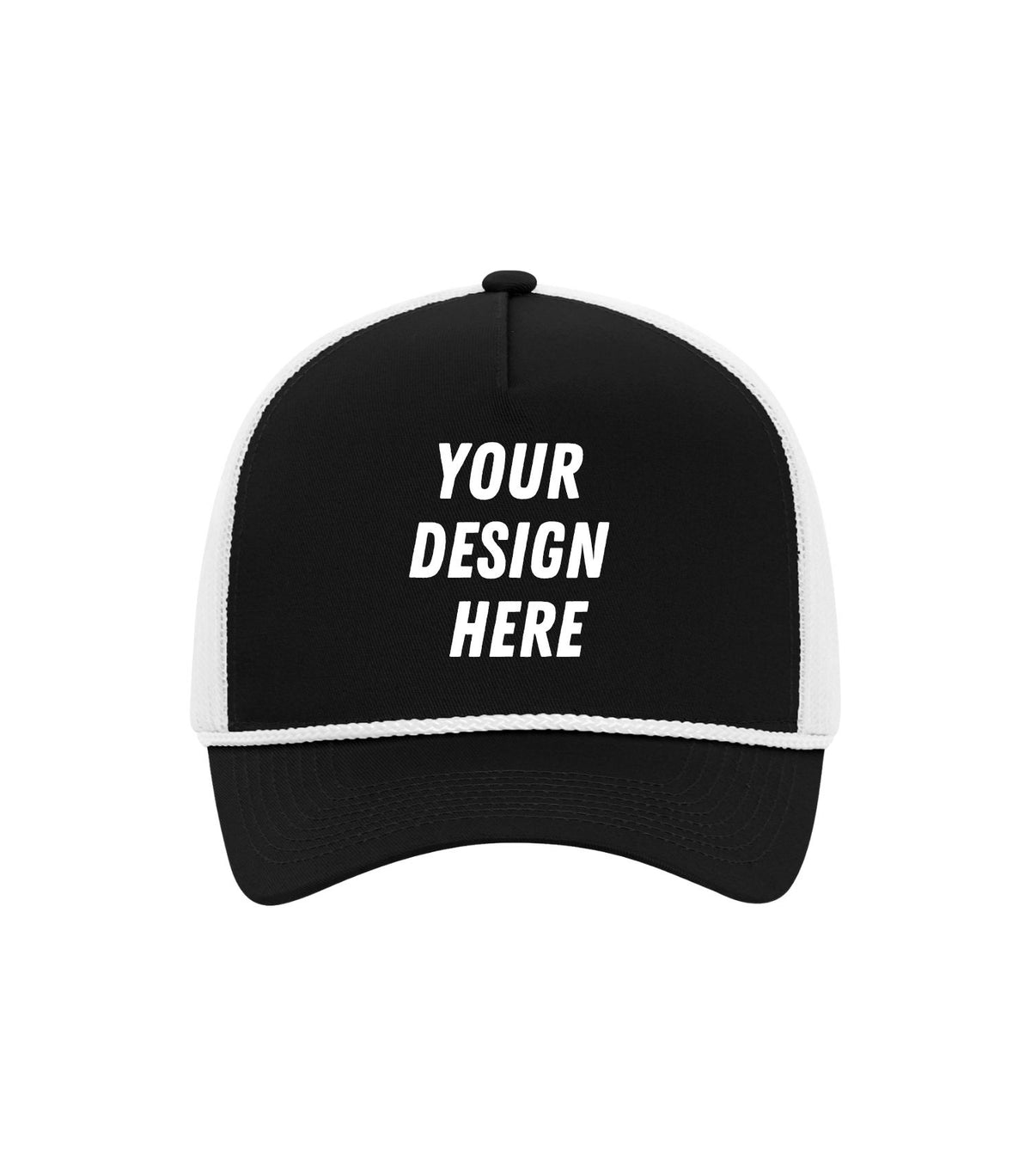 Everyday Cotton Twill 5-Panel Trucker Rope Cap - C1343