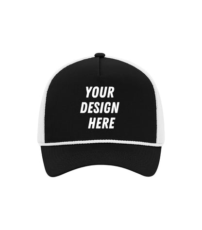 Everyday Cotton Twill 5-Panel Trucker Rope Cap - C1343