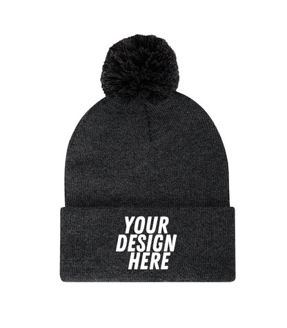 Everyday Pom Pom Cuff Toque - C1202