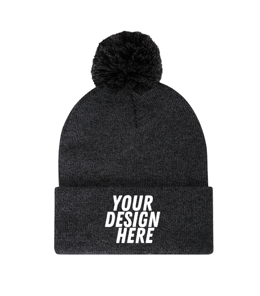Everyday Pom Pom Cuff Toque - C1202