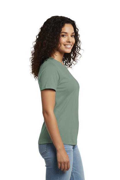 Women's Relaxed Organic Cotton Scoop Neck Tee - AL2108CA