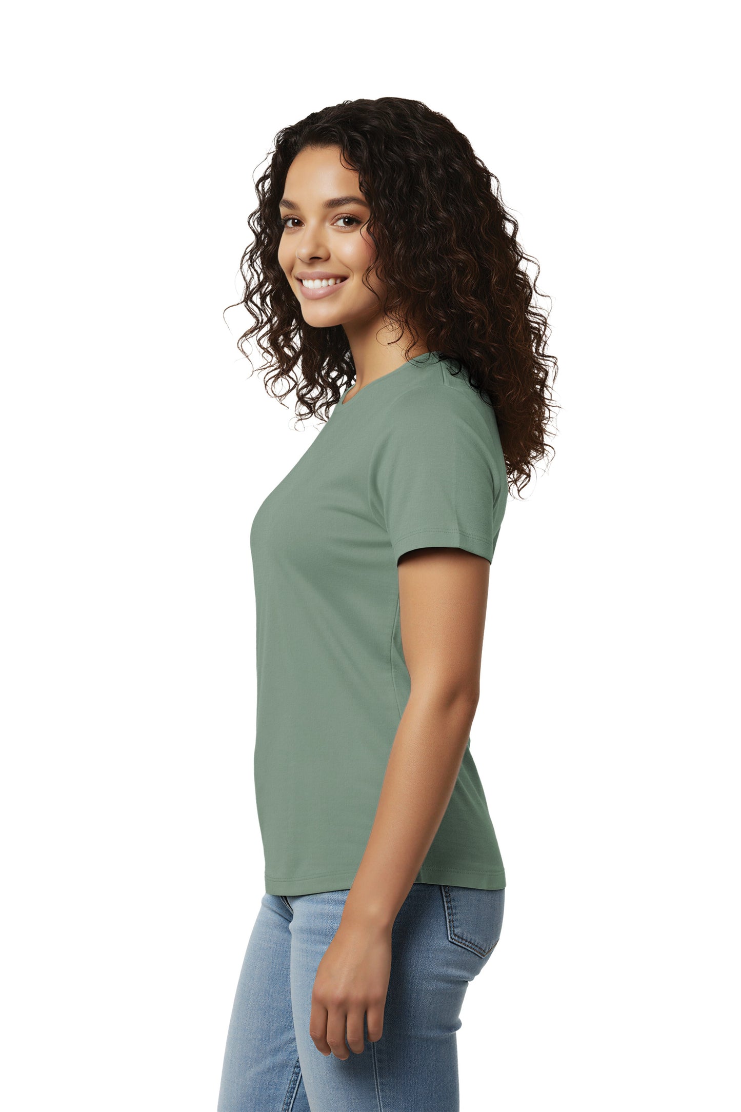 Women's Relaxed Organic Cotton Scoop Neck Tee - AL2108CA