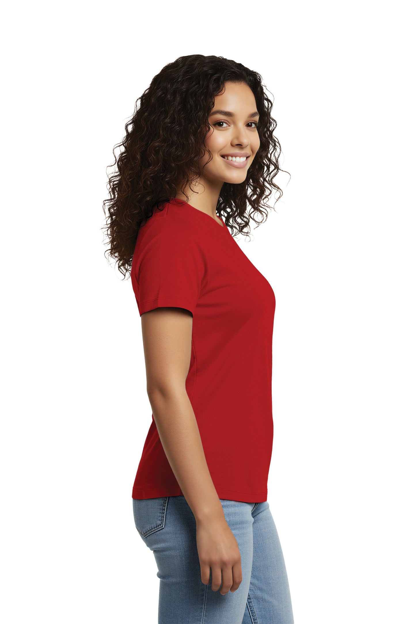 Women's Relaxed Organic Cotton Scoop Neck Tee - AL2108CA