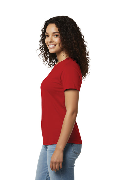 Women's Relaxed Organic Cotton Scoop Neck Tee - AL2108CA