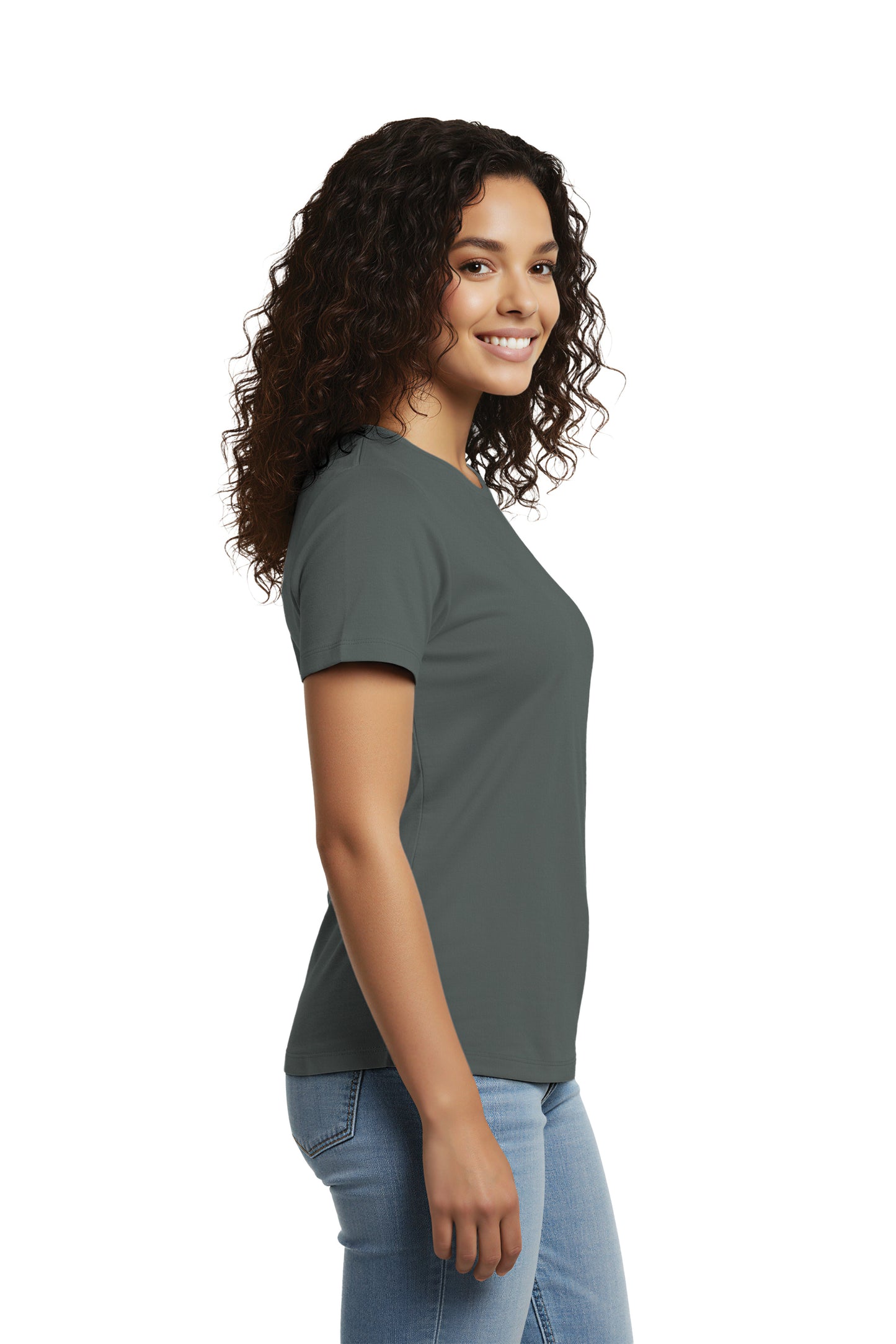 Women's Relaxed Organic Cotton Scoop Neck Tee - AL2108CA