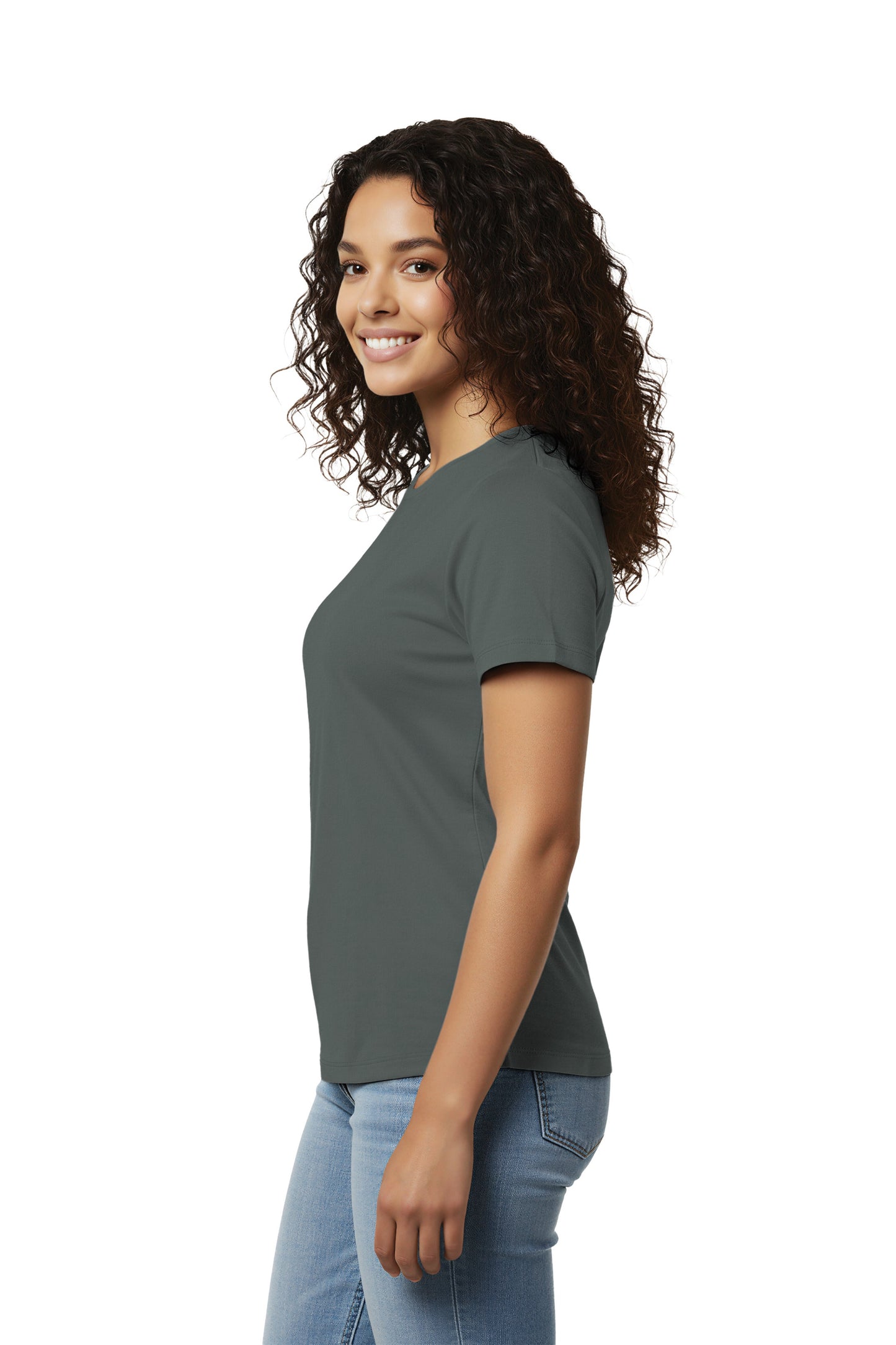 Women's Relaxed Organic Cotton Scoop Neck Tee - AL2108CA