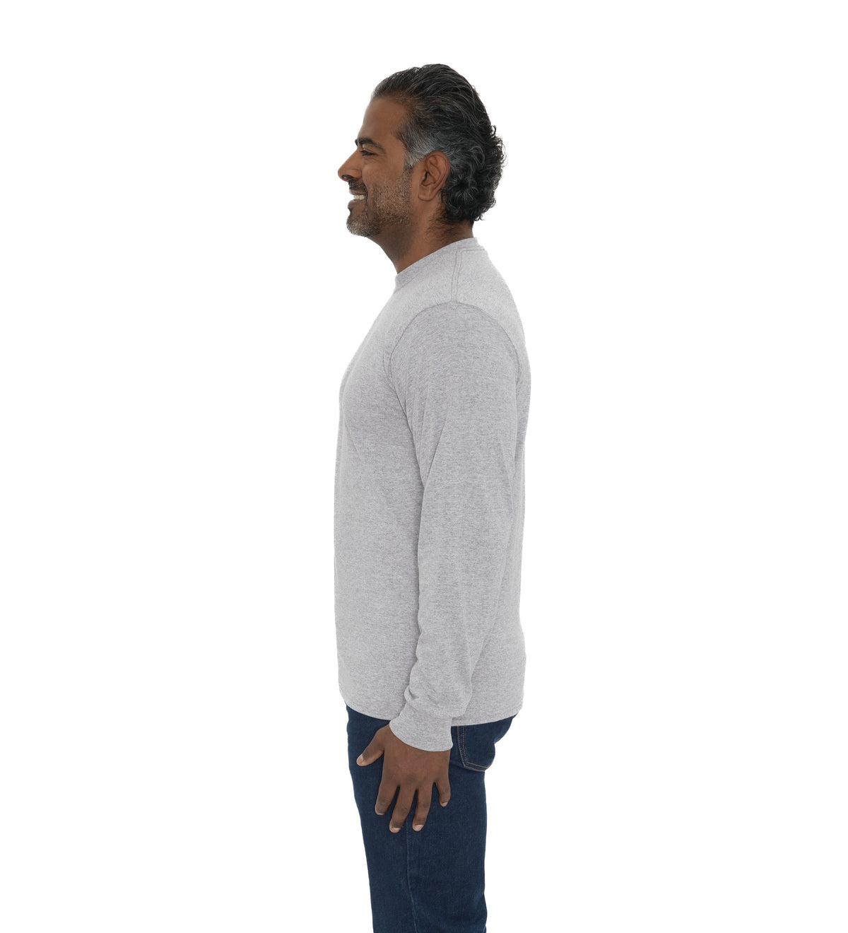 Everyday Cotton Blend Long Sleeve Tee - ATC5015